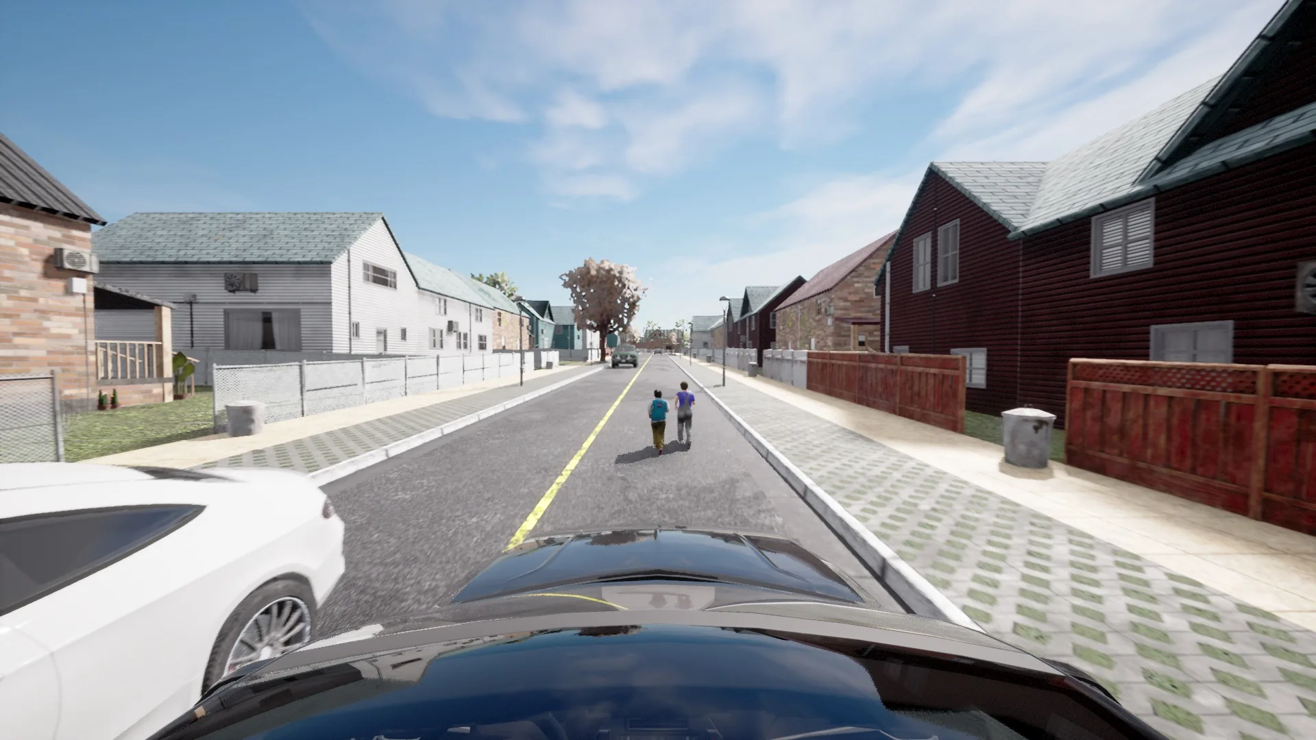 Kids on road scenario