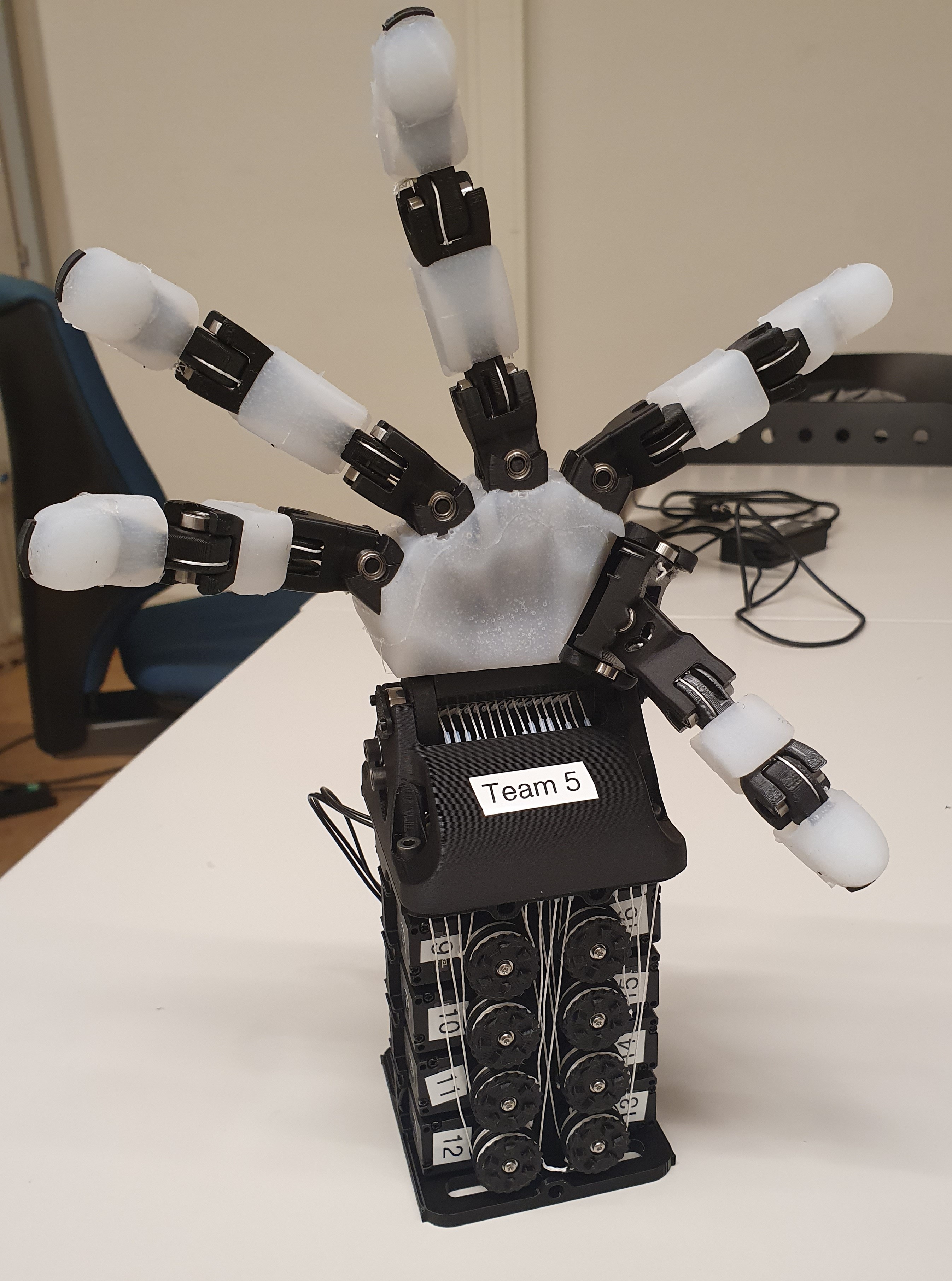 Team 5's assembled ORCA Hand